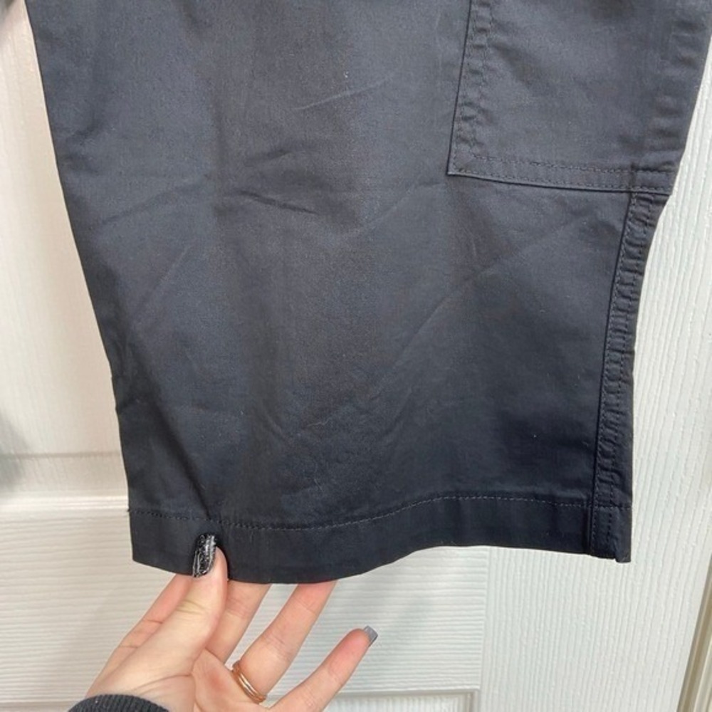 NEW Lee black flex-to-go relaxed fit cargo comfort waistband skimmer capri pants - Picture 4 of 9